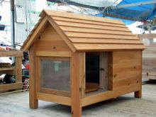 柴犬の犬小屋として製作しました。 24.柴犬の犬小屋デッキ付